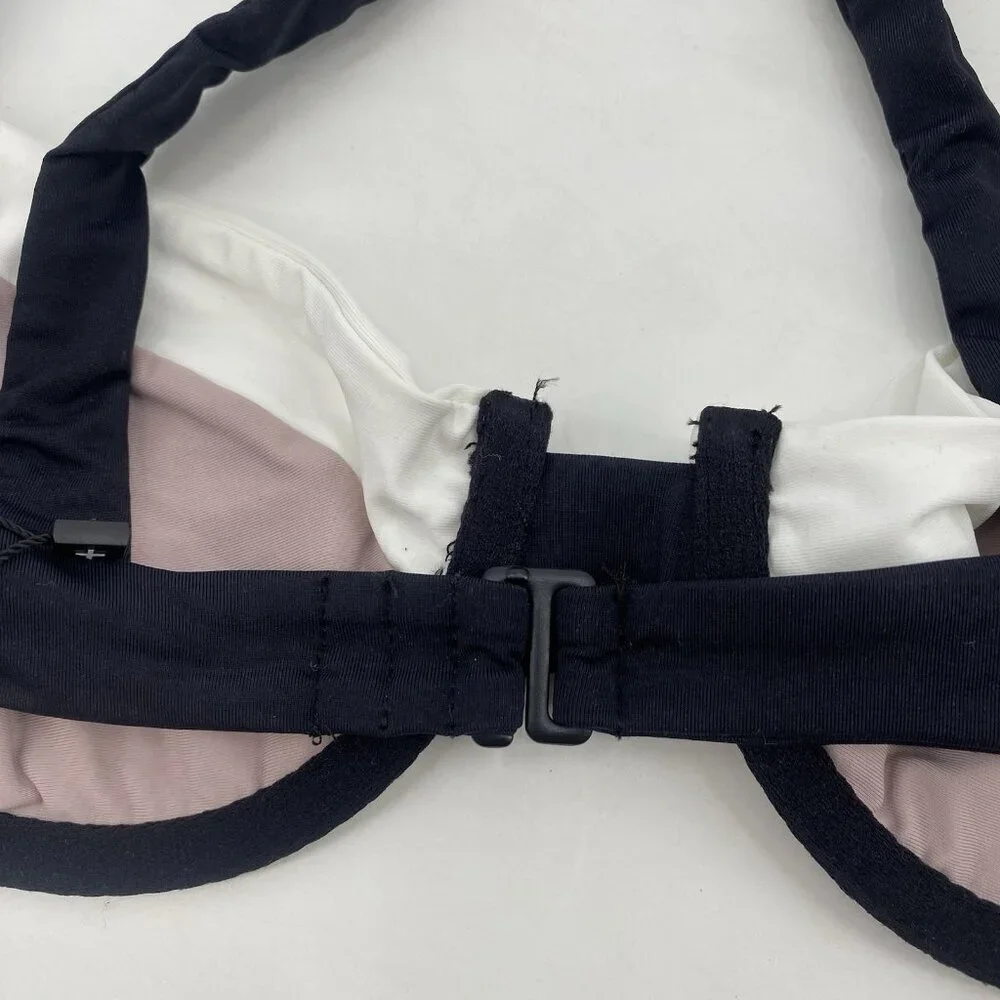 Tavik Size M Sawyer Colorblock Black Clay Underwire Bikini Top L79338